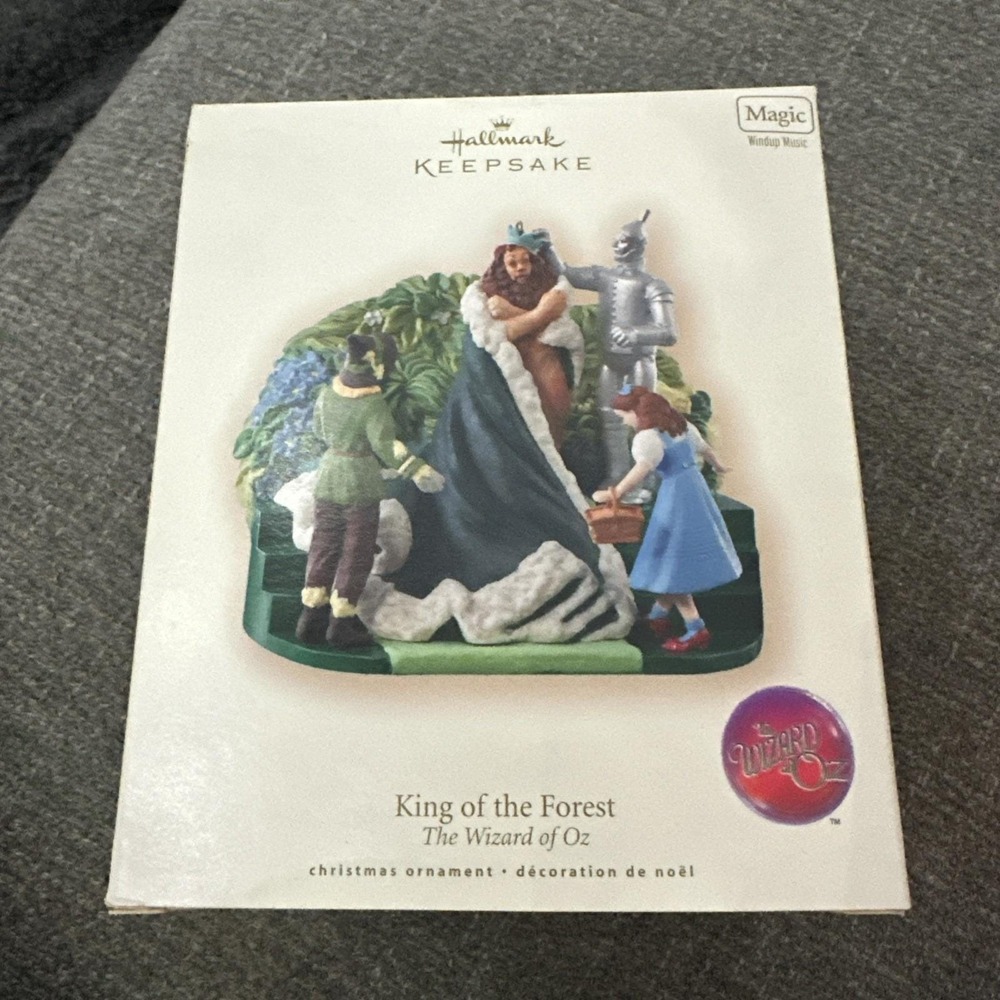 Hallmark 2007 Wizard Oz King of the Forest -Magic Windup Keepsake Ornament NIB